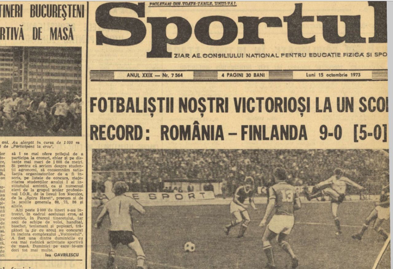 Când noi eram fotbaliști, iar ei schiori! Cea mai clară victorie din istoria naționalei este cu Finlanda: jucau Cornel Dinu, Liță Dumitru, Dudu Georgescu_1