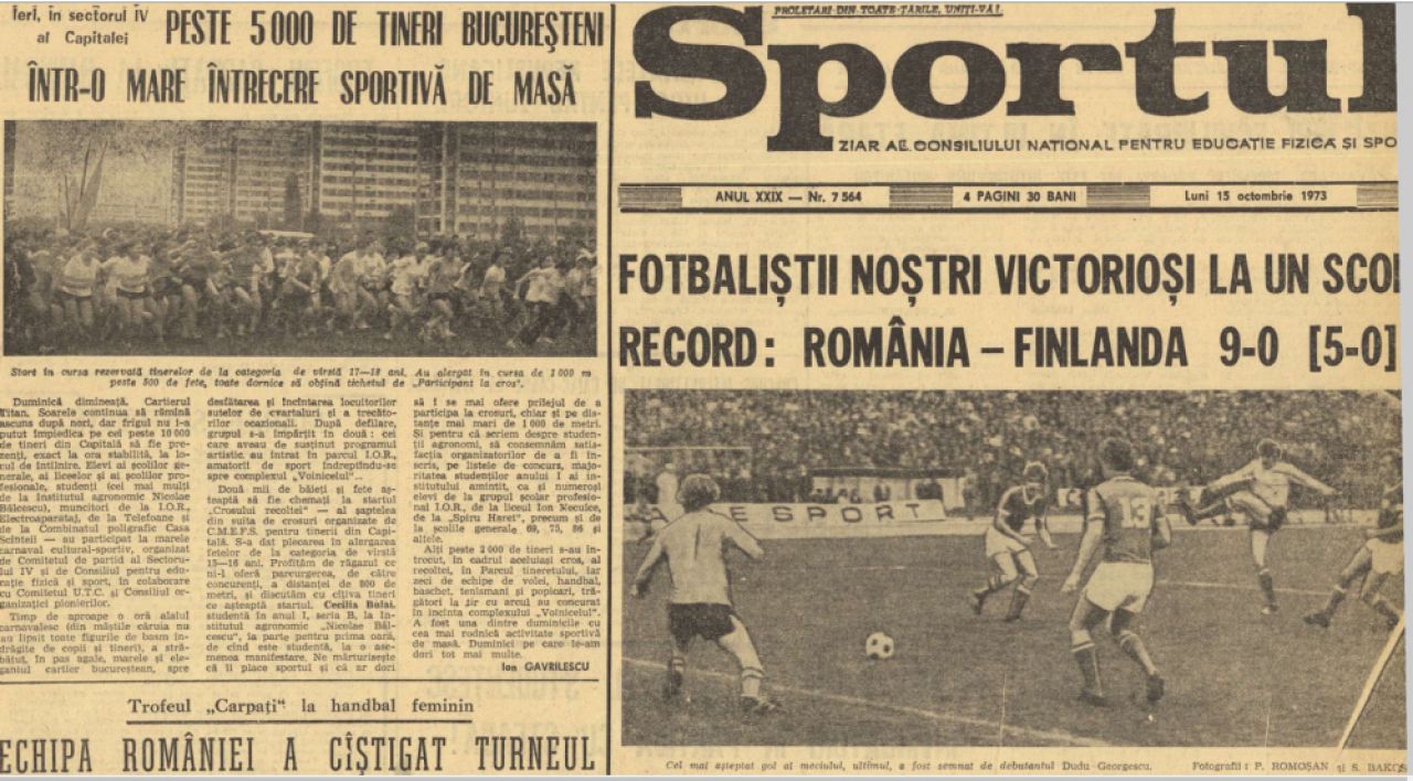 Când noi eram fotbaliști, iar ei schiori! Cea mai clară victorie din istoria naționalei este cu Finlanda: jucau Cornel Dinu, Liță Dumitru, Dudu Georgescu_3