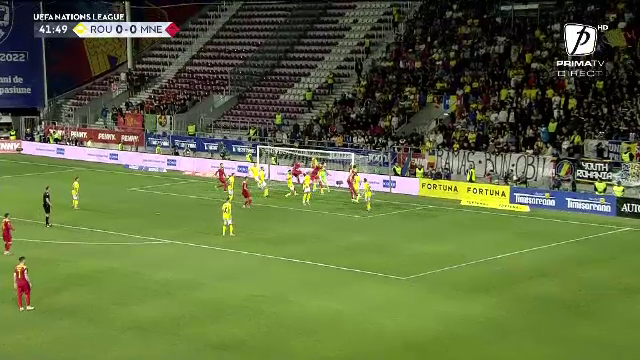 Defensiva României, făcută șah mat la un corner! Chiricheș nu i-a făcut față lui Mugosa. Niță, fără reacție_3