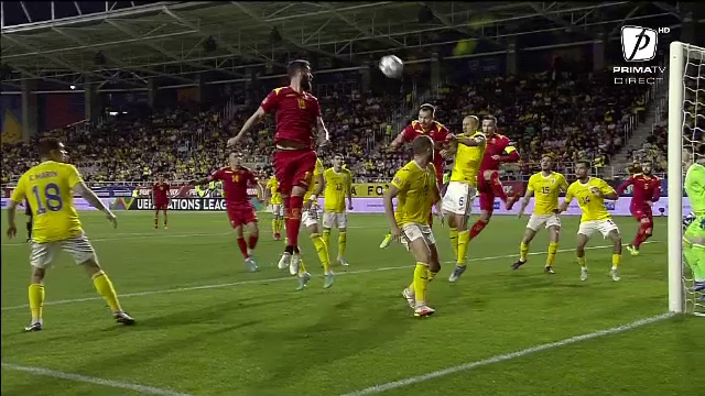 Defensiva României, făcută șah mat la un corner! Chiricheș nu i-a făcut față lui Mugosa. Niță, fără reacție_7