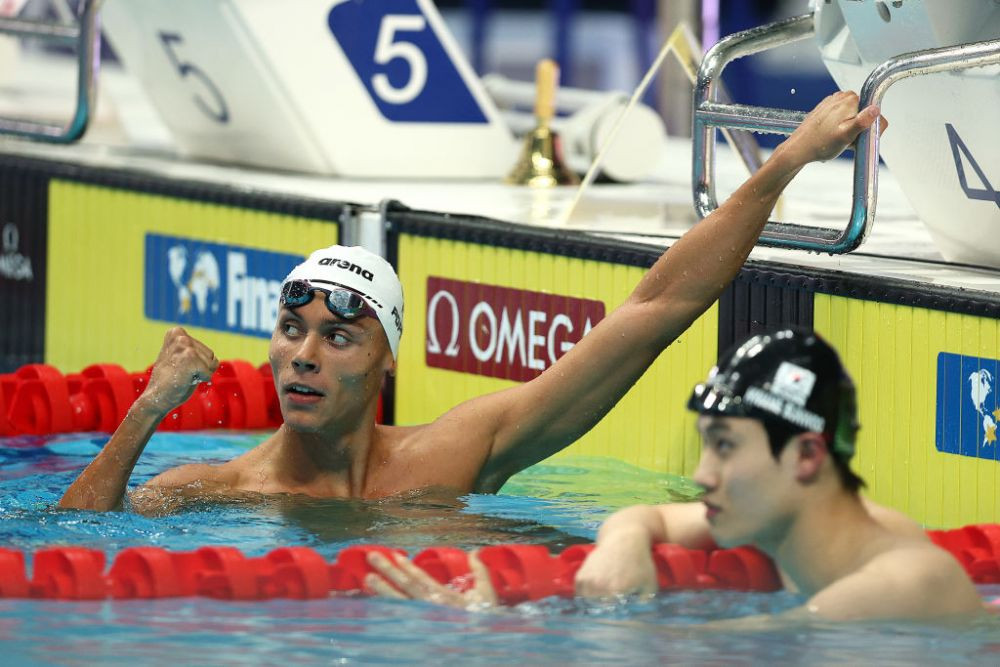 David Popovici, cursă fenomenală! A cucerit aurul la 200 m liber, la primul Mondial de seniori din carieră. Reacția sportivului în vârstă de 17 ani _11