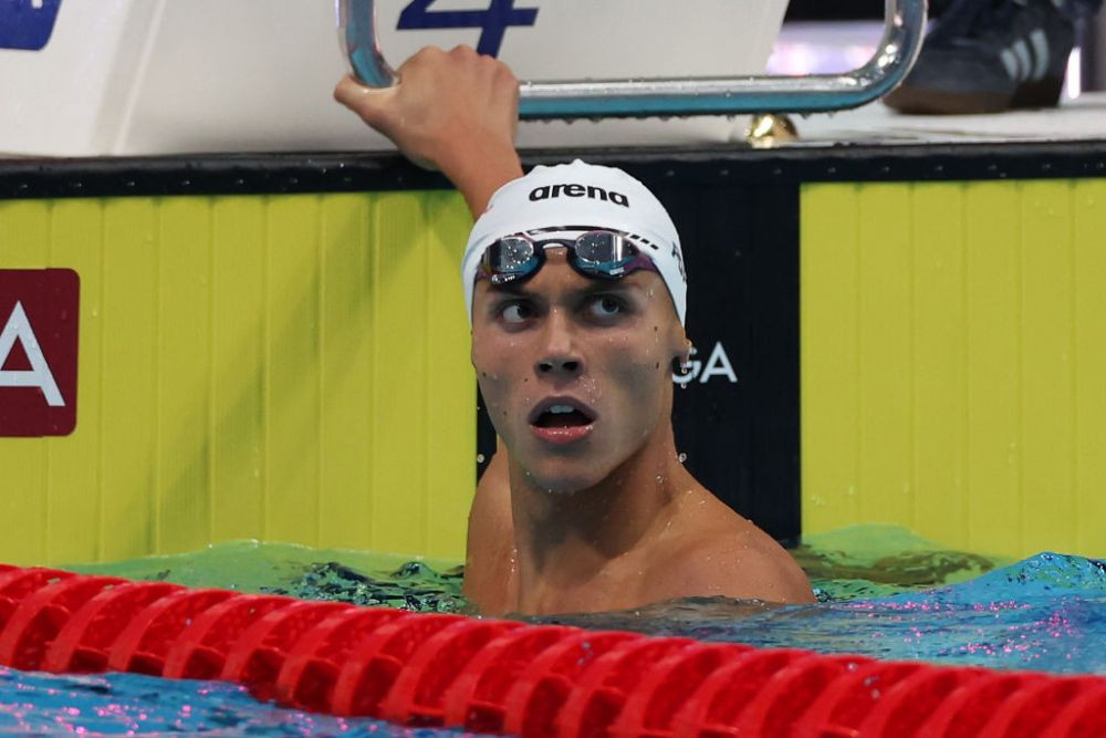 David Popovici, cursă fenomenală! A cucerit aurul la 200 m liber, la primul Mondial de seniori din carieră. Reacția sportivului în vârstă de 17 ani _21