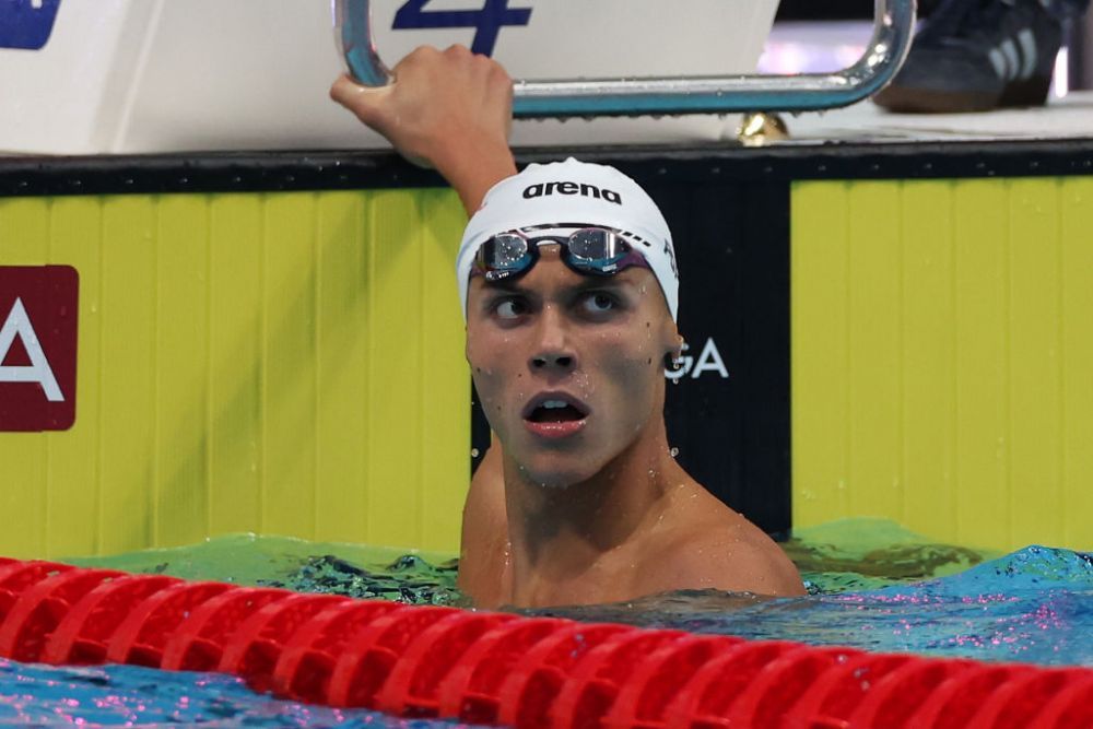 David Popovici, cursă fenomenală! A cucerit aurul la 200 m liber, la primul Mondial de seniori din carieră. Reacția sportivului în vârstă de 17 ani _21