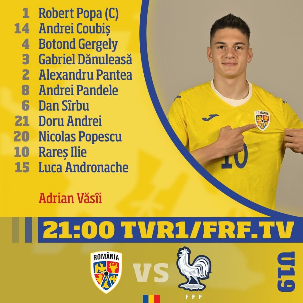 România U19 - Franța U19, 1-2. Final de partidă, 