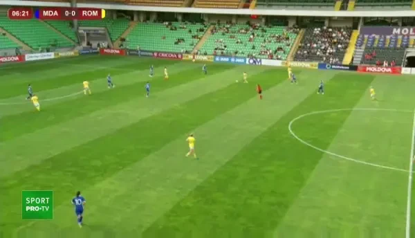 Ciolacu deschide scorul pentru Rom&acirc;nia &icirc;n meciul cu Moldova