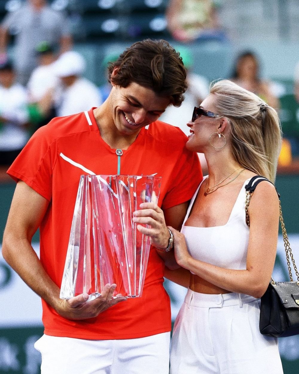 El a făcut spectacol la Wimbledon, dar ochii au fost pe ea în tribune! Cum arată iubita sexy a adversarului lui Nadal _42