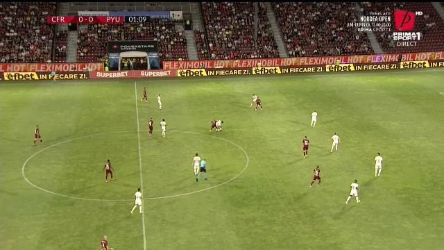 CFR Cluj a pus-o la punct pe Pyunik Erevan &icirc;n prima repriză! Statisticile din primele 45 de minute