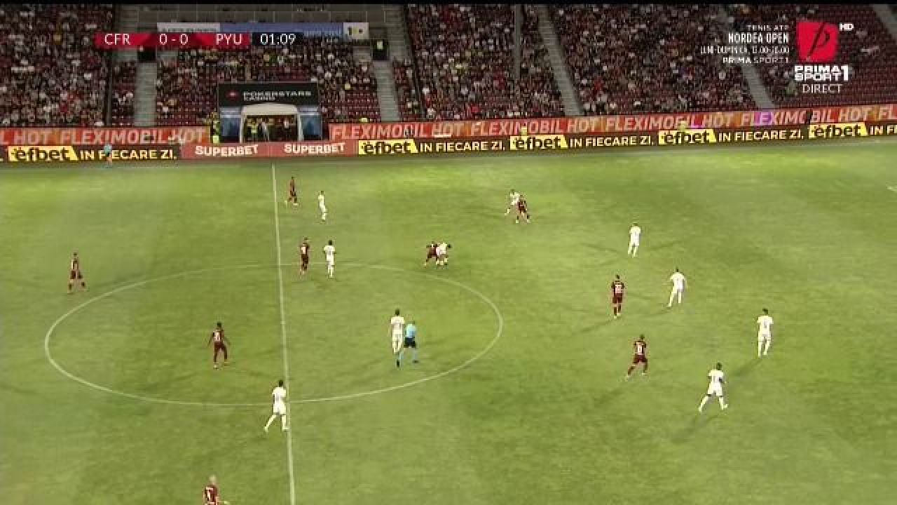 CFR Cluj a pus-o la punct pe Pyunik Erevan în prima repriză! Statisticile din primele 45 de minute_1