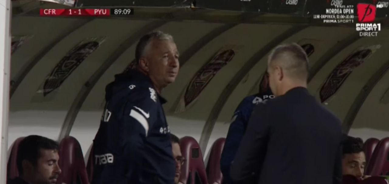Dan Petrescu, furios după golul încasat de CFR! Imagini cu tehnicianul ardelenilor_1