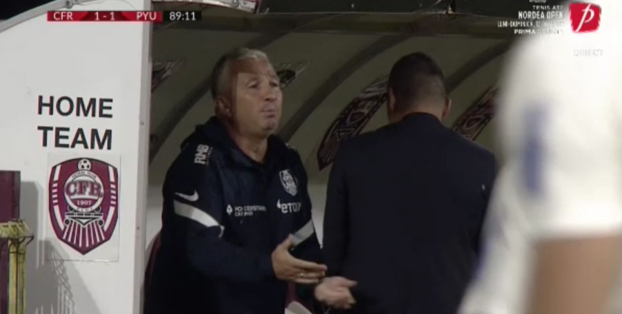 Dan Petrescu, furios după golul încasat de CFR! Imagini cu tehnicianul ardelenilor_2