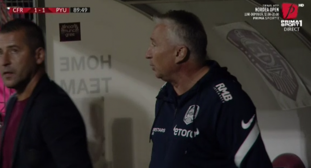 Dan Petrescu, furios după golul încasat de CFR! Imagini cu tehnicianul ardelenilor_3