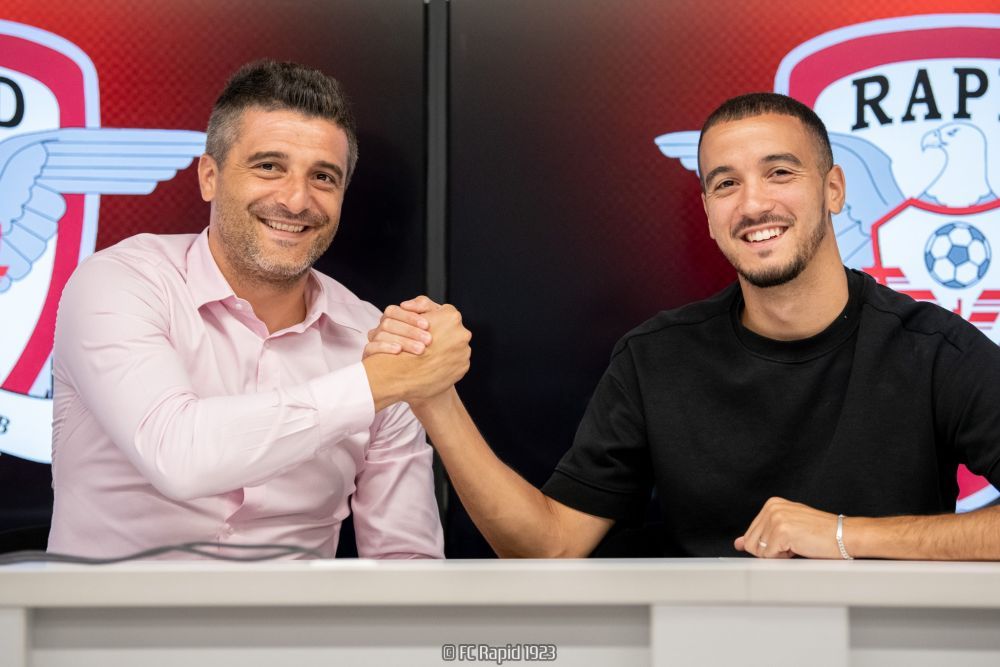 Primele cuvinte în tricoul lui Rapid! Ce-a spus Damien Dussaut la prezentarea oficială_11