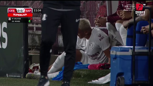 Ce ghinion pentru Rapid! Trei accidentări în doar 36 de minute contra lui CFR Cluj_3