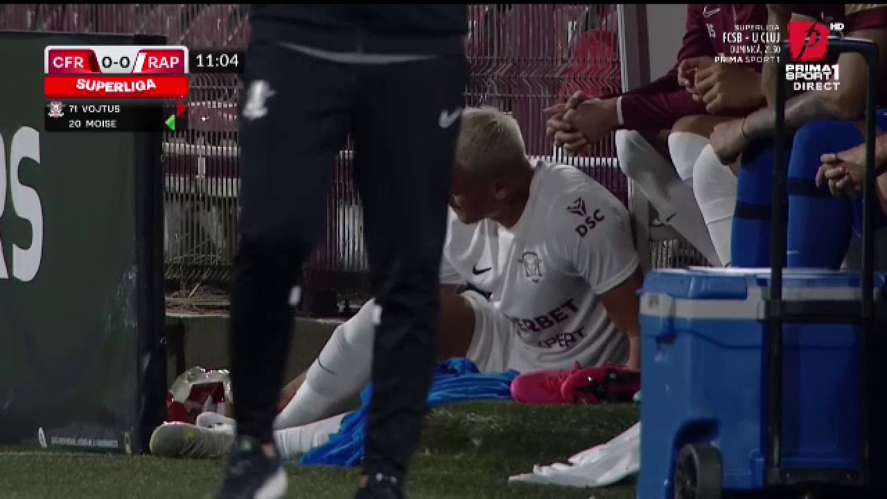 Ce ghinion pentru Rapid! Trei accidentări în doar 36 de minute contra lui CFR Cluj_3