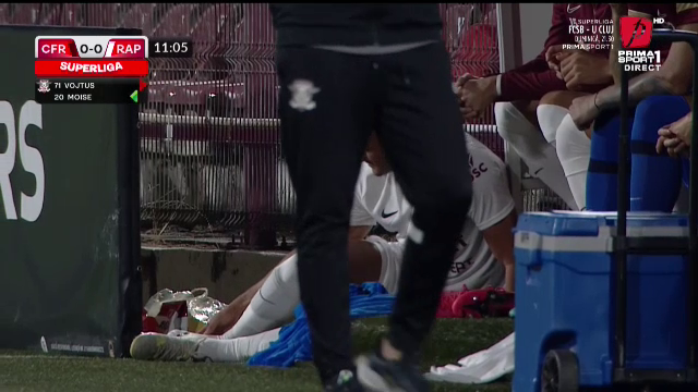 Ce ghinion pentru Rapid! Trei accidentări în doar 36 de minute contra lui CFR Cluj_4