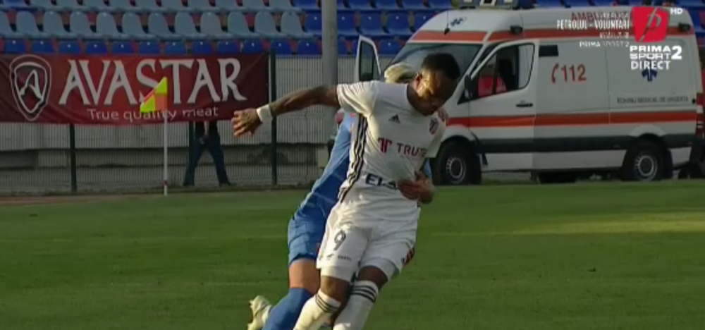 Placaj ca la rugby în fotbal! Fotbalistul de la Chindia a văzut cartonașul roșu direct_7