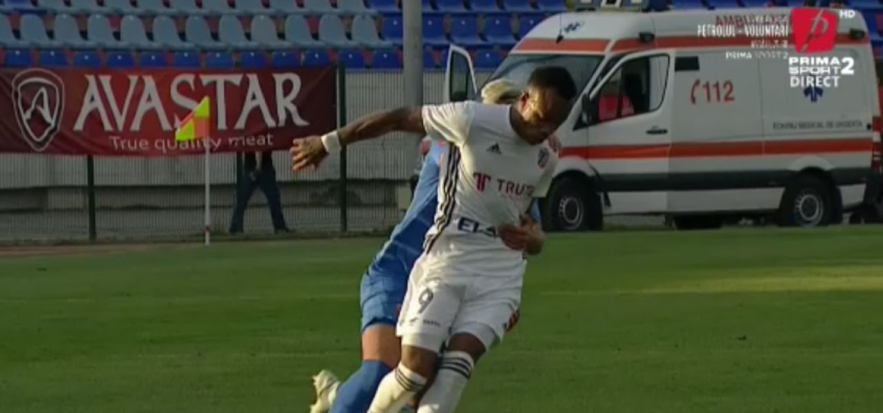 Placaj ca la rugby în fotbal! Fotbalistul de la Chindia a văzut cartonașul roșu direct_7