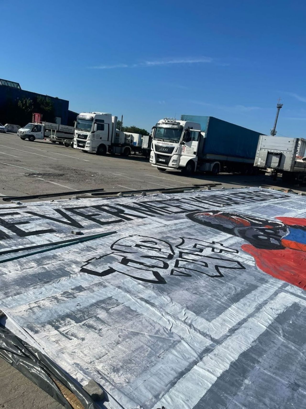Ultrașii Rapidului au postat scenografia pregătită de FCSB: