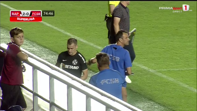 Rapid - FCSB | Darius Olaru, introdus la pauză și &icirc;nlocuit &icirc;n minutul 74