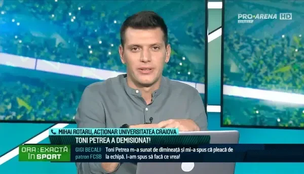 Mihai Rotaru, la emisiunea Ora Exactă &icirc;n Sport
