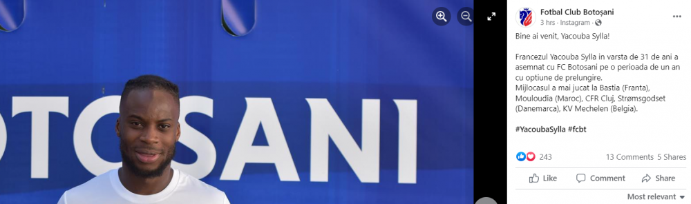 După Kevin Boli, FC Botoșani a transferat încă un fost jucător de la CFR Cluj! Gafă după gafă la prezentarea oficială_2