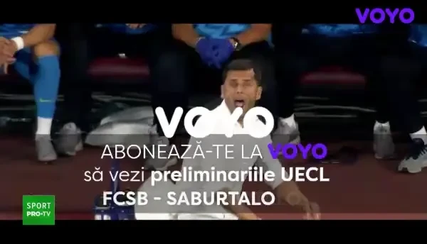 FCSB - Saburtalo, în direct la PRO TV și pe VOYO, joi, de la 20:30