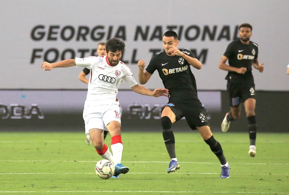 Cine este FC Saburtalo Tbilisi, echipa care a învins-o pe FCSB în turul manșei secunde din Conference League. Returul e la 20:30, pe PRO TV și VOYO_5