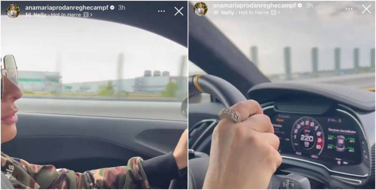 Oops, she did it again! Anamaria Prodan s-a „teleportat” în Germania, circulând pe străzile din România! S-a filmat la volanul unui bolid cu 220 km/h _17