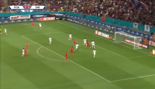 FCSB - Saburtalo 3-2 | Florinel Coman marchează după doar 2 minute.