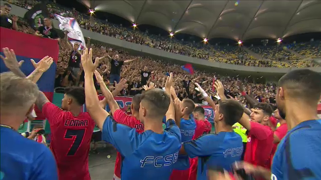 Explozie de bucurie pe banca FCSB-ului! Ce a făcut Dică imediat după fluierul final și cum au sărbătorit jucătorii cu galeria_12