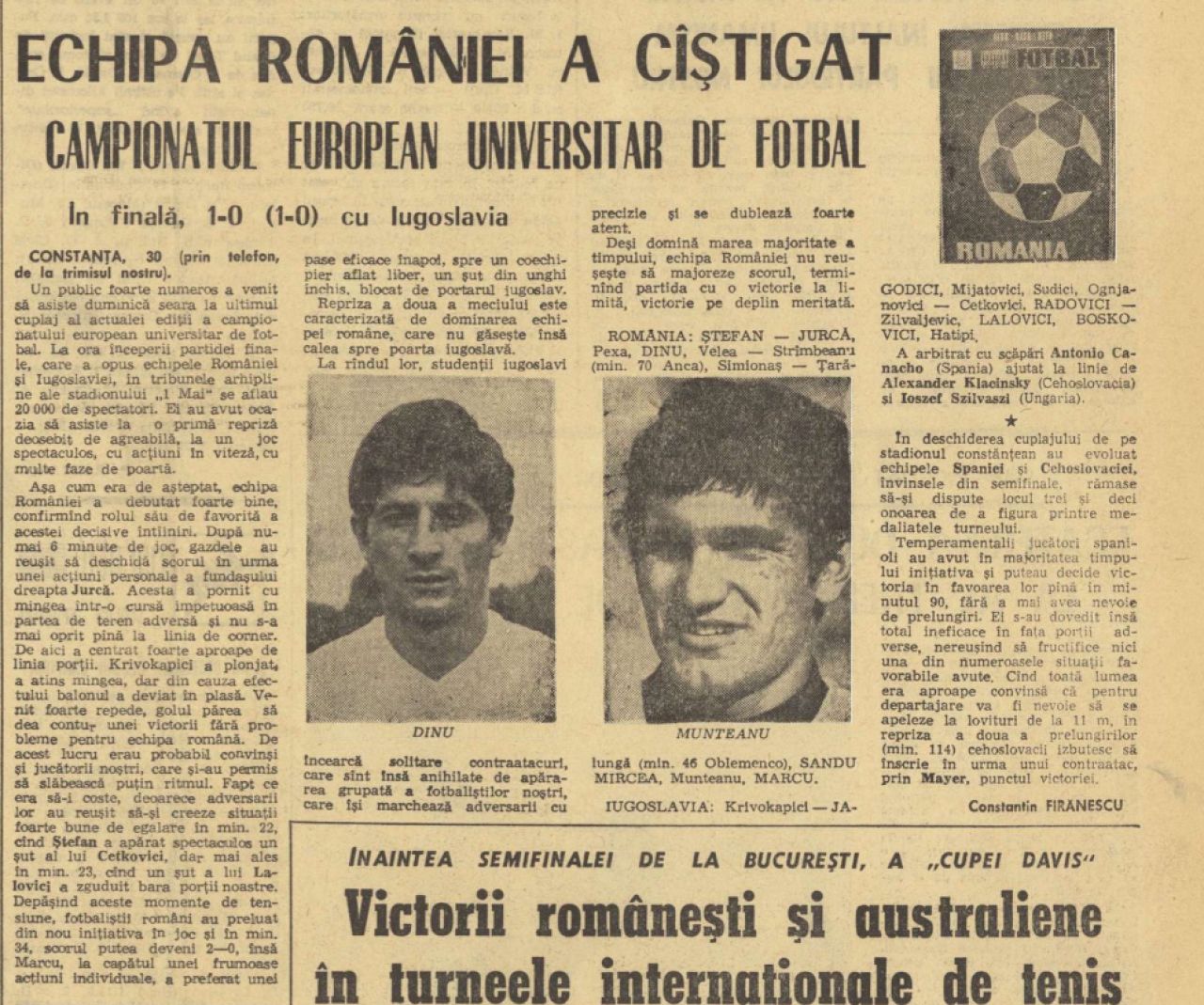Cornel Jurcă a făcut-o pe România campioană europeană la fotbal acum fix 50 de ani! Golul cu exteriorul și cine era prietenul cel mai bun al lui Cornel Dinu_6