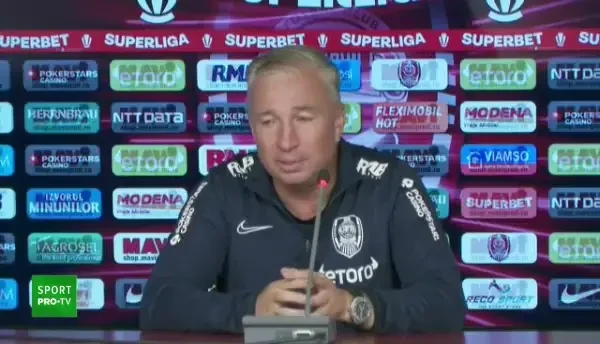 Dan Petrescu, precaut înaintea meciului cu CS Mioveni: "Se autodepăşeşte pentru că joacă împotriva campioanei"