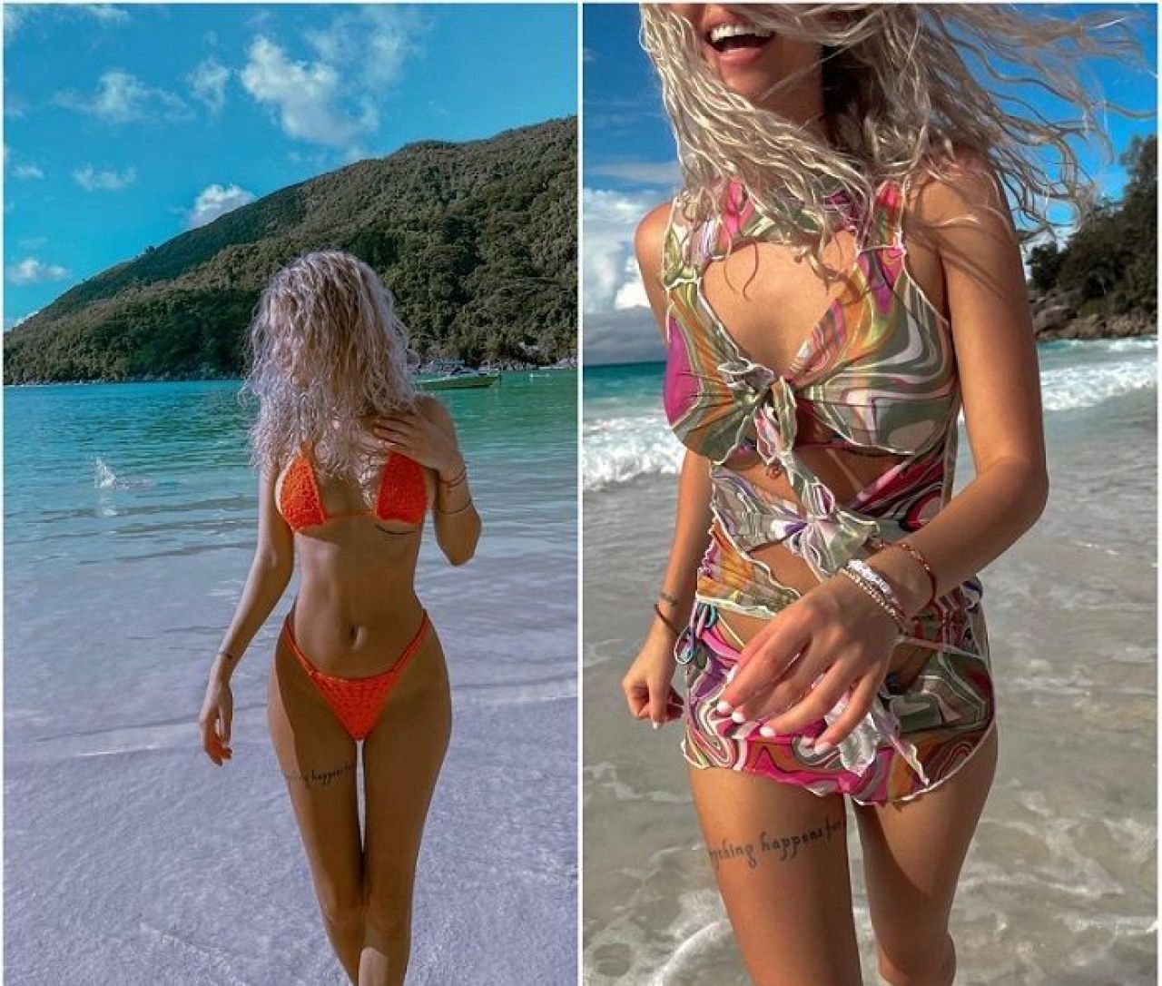 Noul jucător al Rapidului are cu ce se mândri acasă! Soția sa face ravagii pe Instagram în costum de baie _21