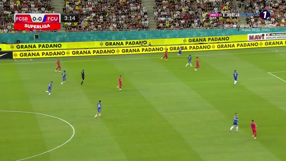 FCSB - FCU Craiova 1-1 | Vicecampioana României, fără victorie după trei etape. Oltenii lui Croitoru, un nou rezultat important_2