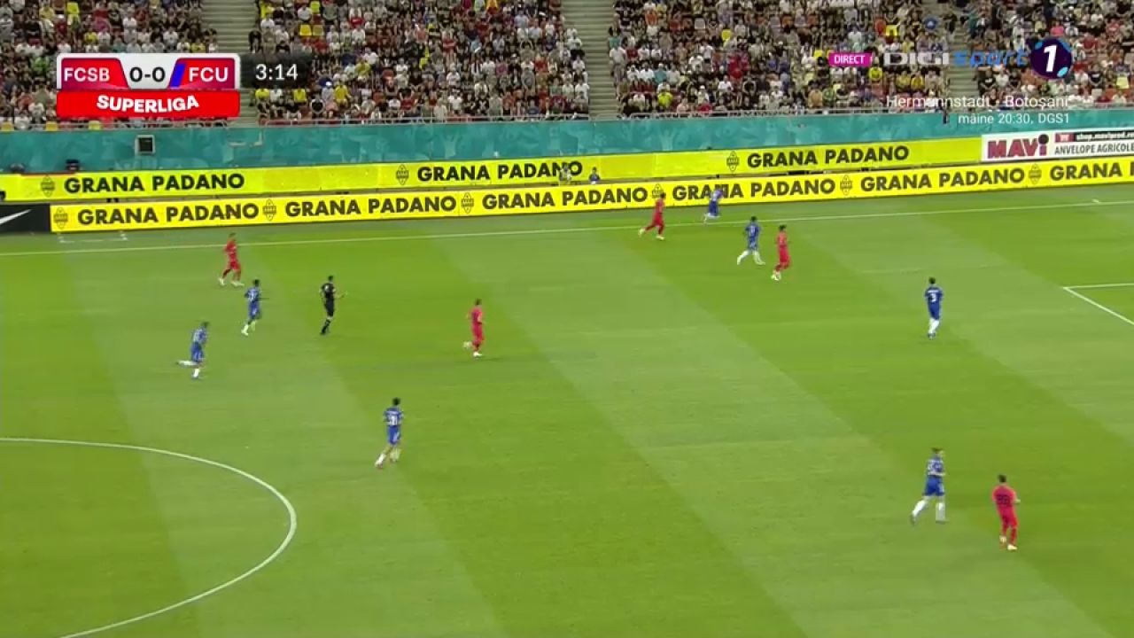 FCSB - FCU Craiova 1-1 | Vicecampioana României, fără victorie după trei etape. Oltenii lui Croitoru, un nou rezultat important_2