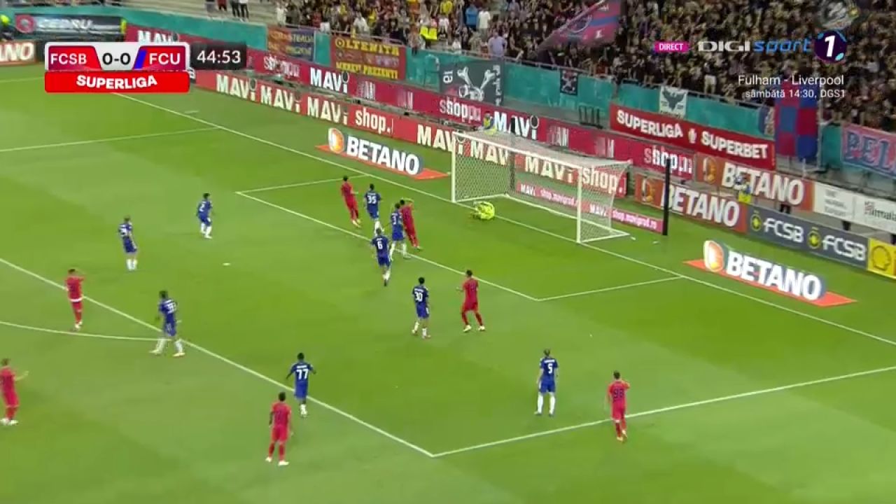 FCSB - FCU Craiova 1-1 | Vicecampioana României, fără victorie după trei etape. Oltenii lui Croitoru, un nou rezultat important_9
