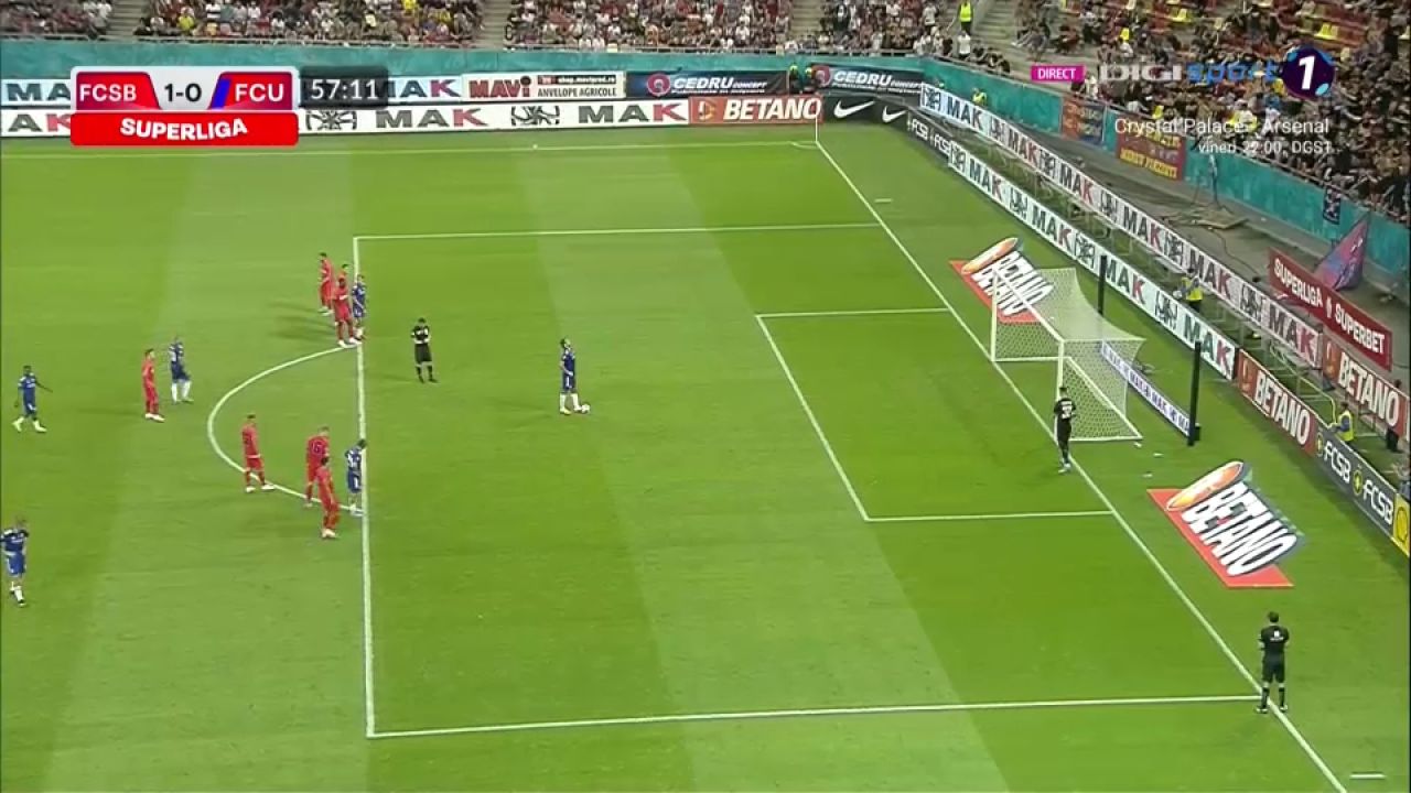 FCSB - FCU Craiova 1-1 | Vicecampioana României, fără victorie după trei etape. Oltenii lui Croitoru, un nou rezultat important_12