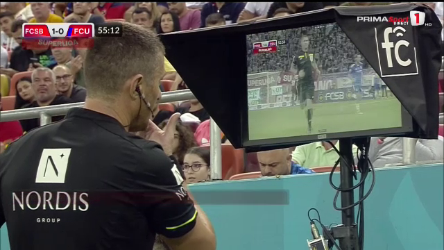 A cedat VAR-ul pe Arena Națională! Cojocaru mai că a văzut tot meciul &icirc;n reluare p&acirc;nă să dea penalty pentru FCU