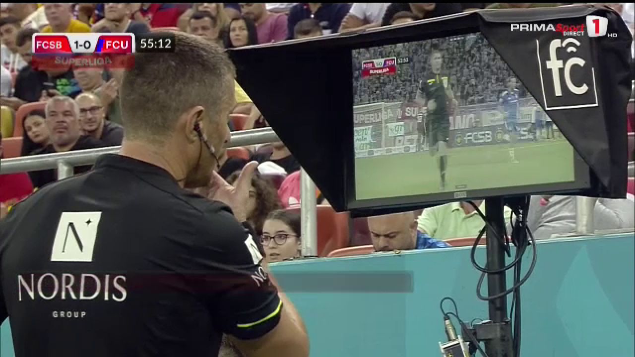 A cedat VAR-ul pe Arena Națională! Cojocaru mai că a văzut tot meciul în reluare până să dea penalty pentru FCU_1