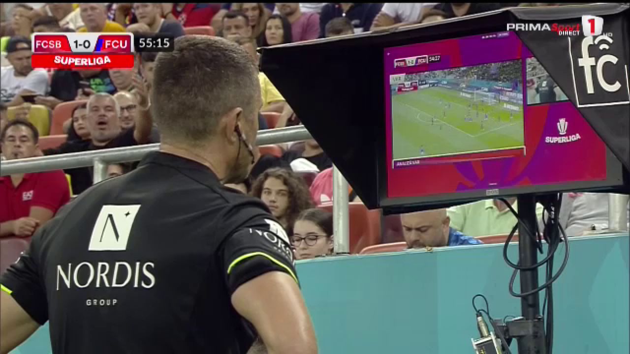 A cedat VAR-ul pe Arena Națională! Cojocaru mai că a văzut tot meciul în reluare până să dea penalty pentru FCU_22