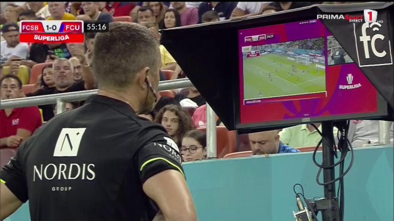 A cedat VAR-ul pe Arena Națională! Cojocaru mai că a văzut tot meciul în reluare până să dea penalty pentru FCU_23