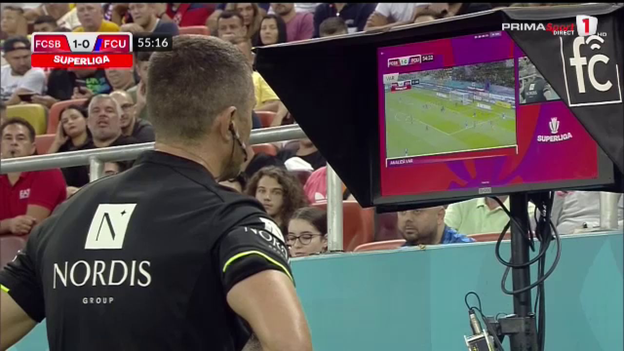 A cedat VAR-ul pe Arena Națională! Cojocaru mai că a văzut tot meciul în reluare până să dea penalty pentru FCU_25
