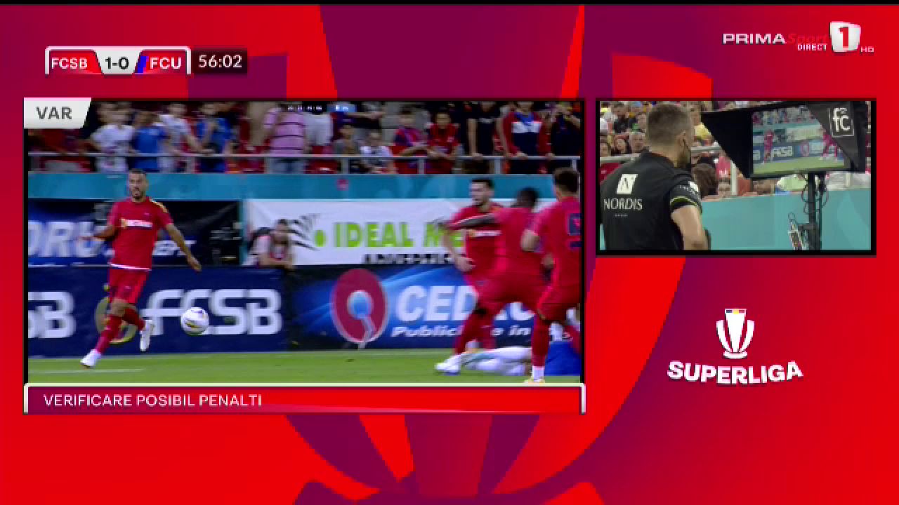 A cedat VAR-ul pe Arena Națională! Cojocaru mai că a văzut tot meciul în reluare până să dea penalty pentru FCU_76