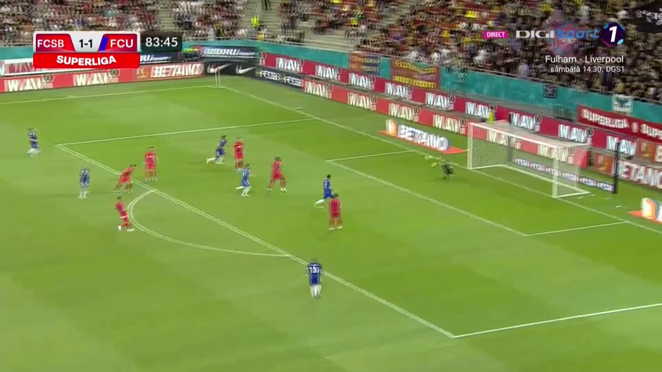 FCSB - FCU Craiova 1-1 | Vicecampioana României, fără victorie după trei etape. Oltenii lui Croitoru, un nou rezultat important_16