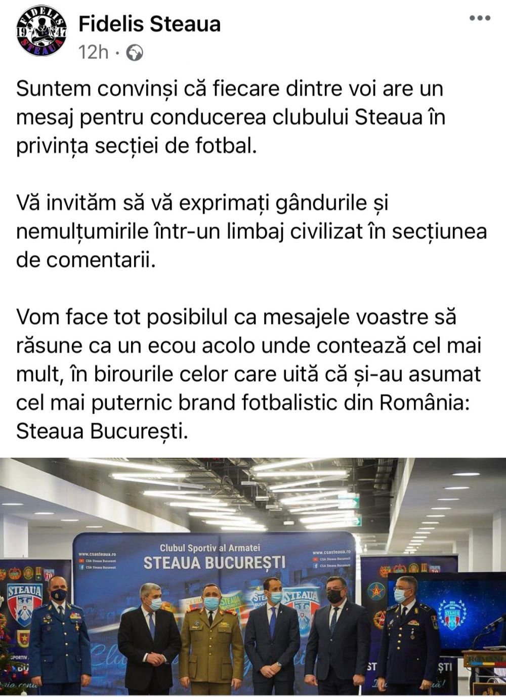 Suporterii CSA Steaua nu mai au răbdare! Protest cu jigniri în fața Clubului Sportiv al Armatei_3