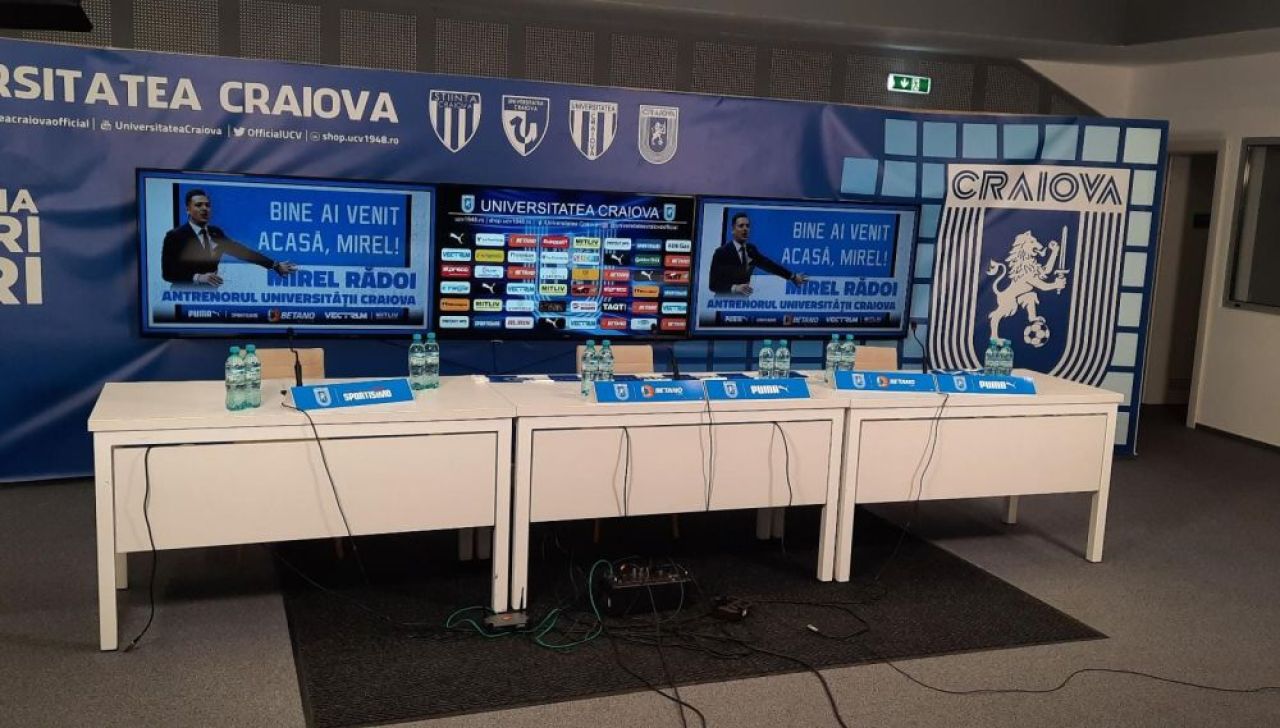 Mirel Rădoi a fost prezentat la Universitatea Craiova: