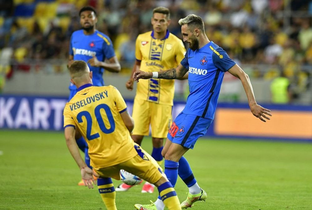 FCSB - Chindia T&acirc;rgoviște 3-2 | Olaru a ratat cu poarta goala &icirc;n penultima fază. Roș-albaștrii culeg cele trei puncte la finele partidei