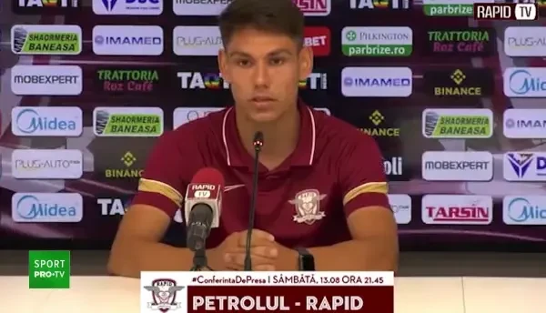 Adrian Mutu și Antonio Sefer, conferință Rapid (11/08/2022)