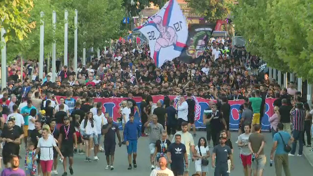 FCSB - DAC Dunajska | Atmosferă incendiară la Arena Națională înaintea meciului. Cum și-a susținut Peluza Nord favoriții_3