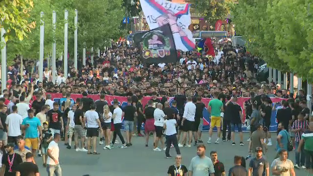 FCSB - DAC Dunajska | Atmosferă incendiară la Arena Națională înaintea meciului. Cum și-a susținut Peluza Nord favoriții_4